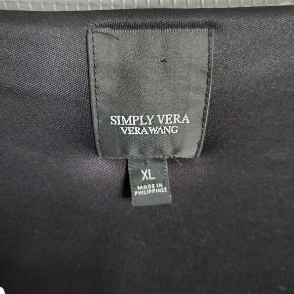 Simply Vera Wang Size XL Dress Blouson Ombre A Line Sharkbite Hem Pullover - Picture 9 of 11